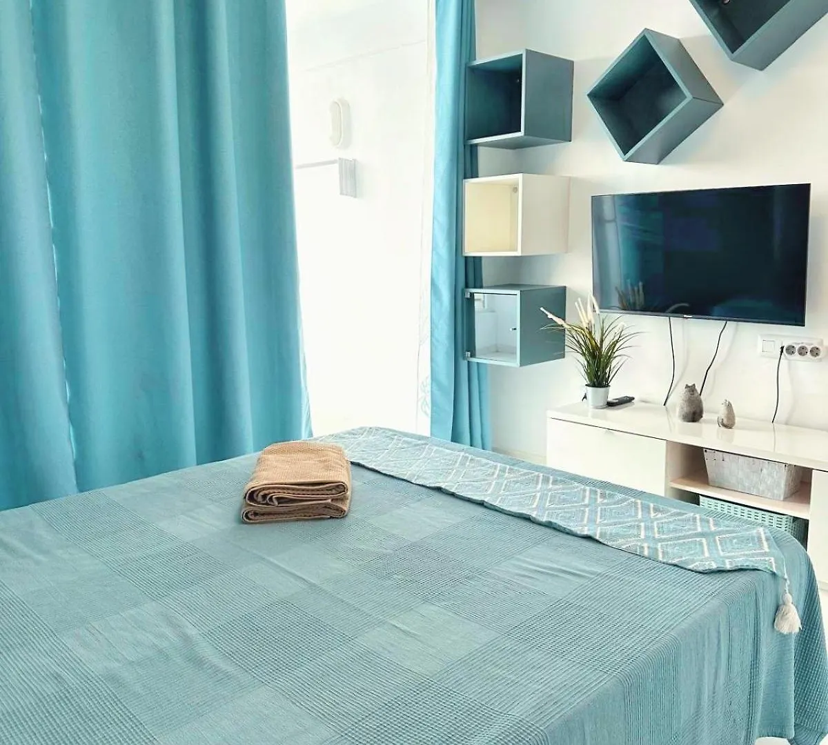 פלאייה דה לאס אמריקס Sunny Oceanview Studio Apartment In Costa Adeje מלון דירות